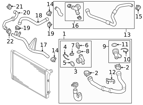 Hoses & Lines for 2021 Volkswagen GTI #1