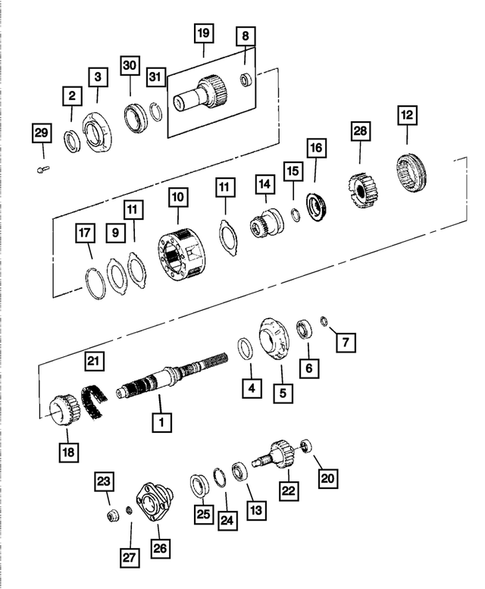 Gear Train for 2003 Dodge Durango #0