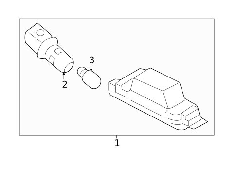 License Lamps for 2019 Kia Cadenza #0