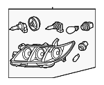 8111006C10 - Electrical: Headlight Assembly for Toyota: Camry Image