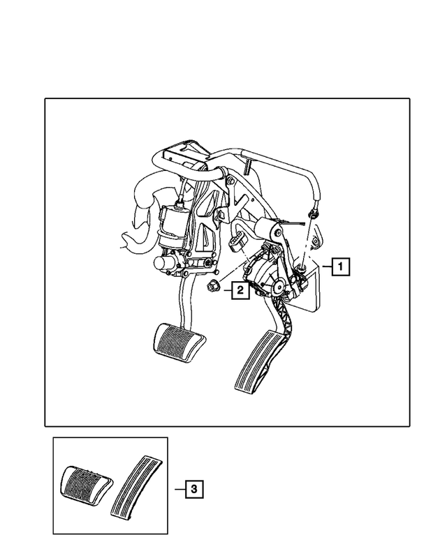 53013898AE - Fuel: Accelerator Pedal for Mopar Image image