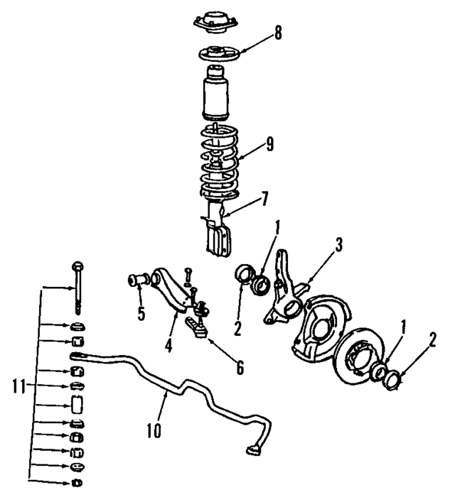 MB349416 - Suspension: Front Wheel Bearing for Mopar Image