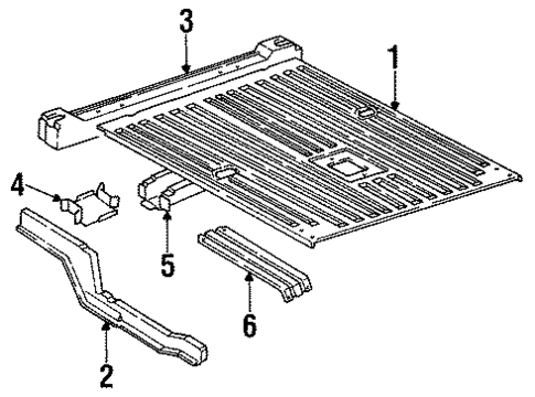 Rear Floor & Rails for 1996 Ford Bronco #0