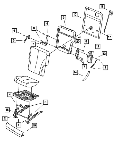 Adjusters, Covers, Shields and Risers for 2006 Chrysler Pacifica #2