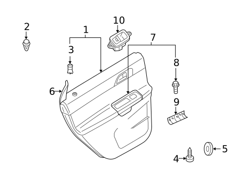 Interior Trim - Rear Door for 2007 Volvo S40 #0