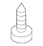 986202 - Body: Door Trim Panel Screw for Volvo: S40, V50, V70, XC70 Image