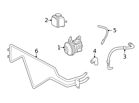 Pump & Hoses for 2003 Mercedes-Benz G500 #0