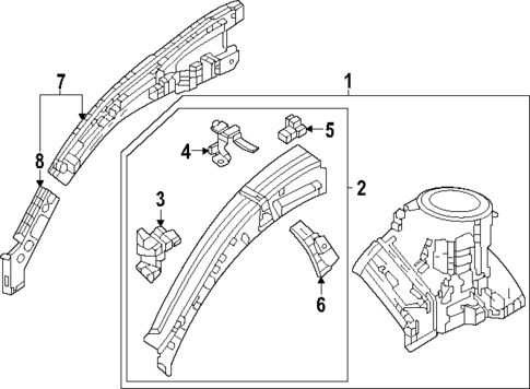 Structural Components & Rails for 2024 Honda CR-V #1
