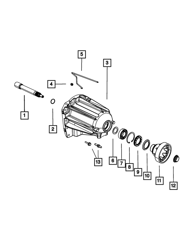 4800294AA - Automatic Transmission 4 Speed: Extension Housing Snap Ring for Mopar Image
