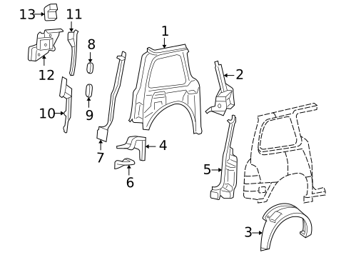 Inner Structure for 2006 Mercury Monterey #0