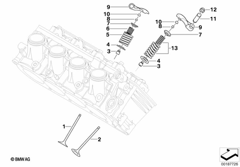Valves with Springs for 2009 BMW-Motorrad K 1300 GT #0