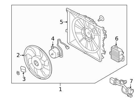 Cooling Fan for 2016 Kia Forte5 #0