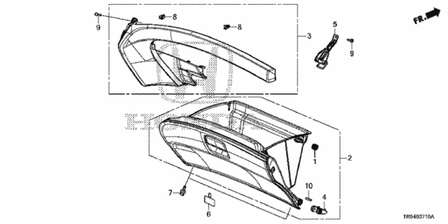 Instrument Panel Garnish (Passenger Side) (1) for 2012 Honda Civic #0