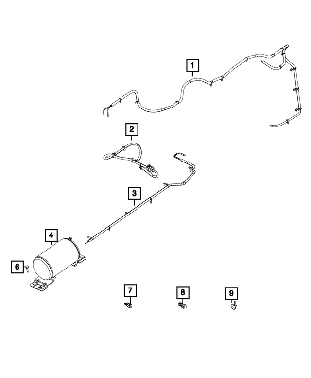 68522561AB - Rear Suspension: Air Line Assembly for Mopar Image