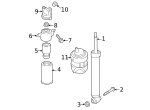 4M0513035AA - Suspension: Suspension Shock Absorber for Audi Image