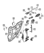 1SZ34MRCAD - Doors, Door Mirrors and Related Parts: Exterior Door Handle, Right Or Left for Jeep: Cherokee Image