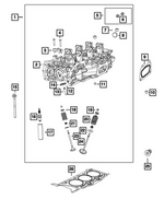 68293288AB - Engine: Cylinder Head, Right Side for Mopar Image
