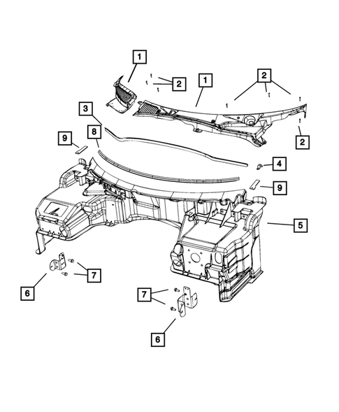 Cowl and Dash Panel for 2016 Dodge Viper #0