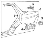 4636SD4610ZZ - Body: Quarter Panel for Acura Image