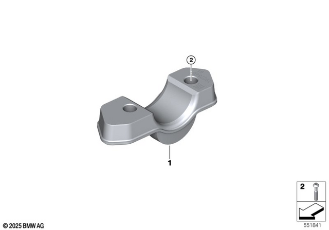 7129907378 - Steering: Isa Screw - M8X45-8.8-ZNNIV for BMW-Motorrad Image