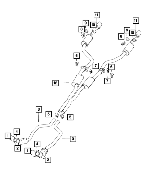 Exhaust System for 2019 Chrysler 300 #3