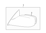 87907AC020 - Body: Door Mirror Glass for Toyota Image