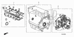 6110R44A00 - Engine: GASKET KIT, CYLINDER HEAD for Honda Image