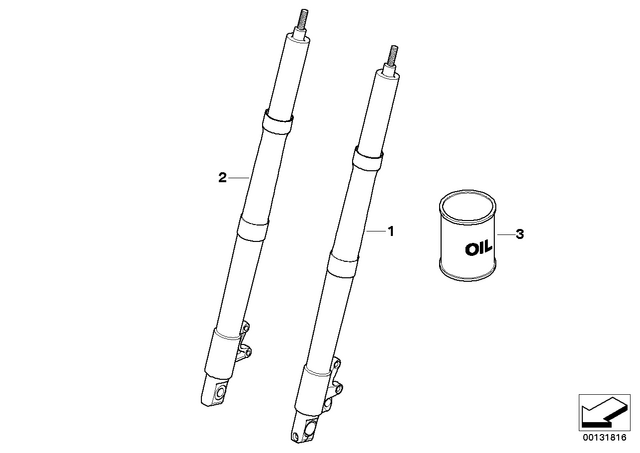 31427707624 - : Fork Leg Right for BMW-Motorrad Image