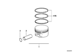 7119934460 - Engine: Snap Ring for BMW Image