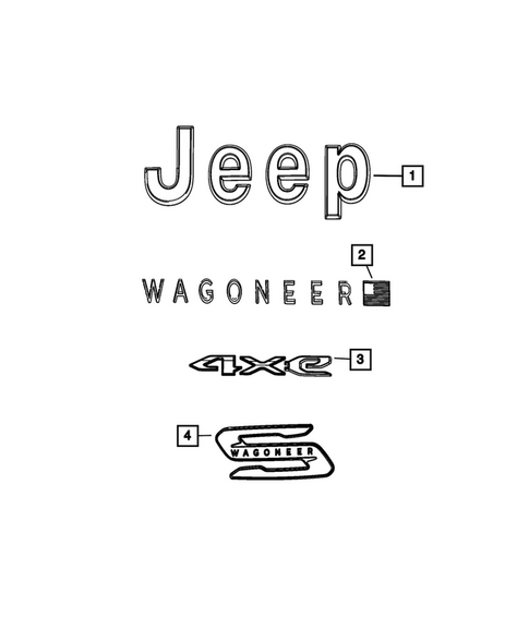 Nameplates for 2024 Jeep Wagoneer S #0