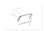 2227350925 - : Window Guide Rail for Mercedes-Benz Image