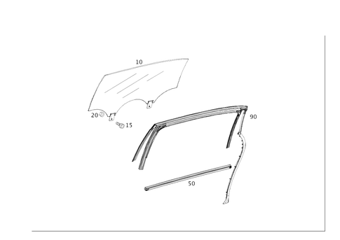 Rear Door Windows for 2020 Mercedes-Benz Maybach S560 #0