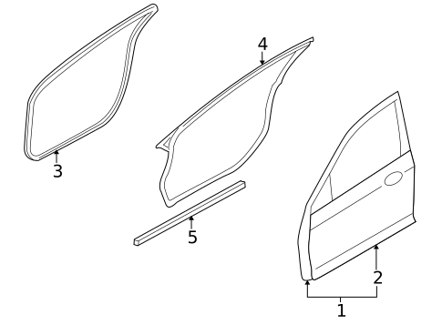 Door & Components for 2008 Ford Fusion #0