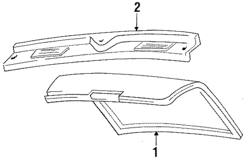 Interior Trim - Rear Body for 1992 Chrysler New Yorker #0