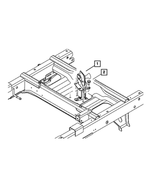 52013519AB - Wheels, Covers and Jacks: Spare Tire Carrier Winch for Mopar Image
