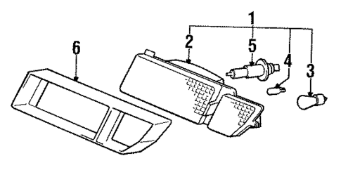 Park & Signal Lamps for 1987 Chrysler Conquest #0