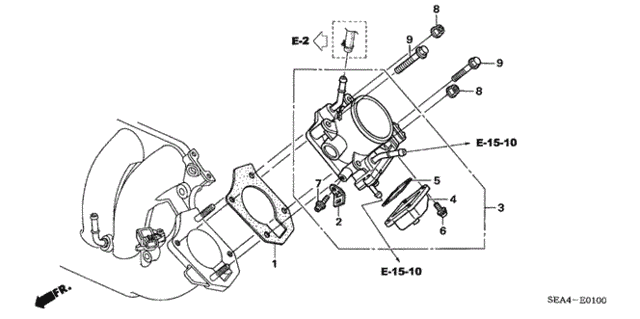 Throttle Body (1) for 2005 Acura TSX #0