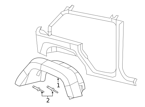 Exterior Trim - Quarter Panel for 2018 Jeep Wrangler JK #0