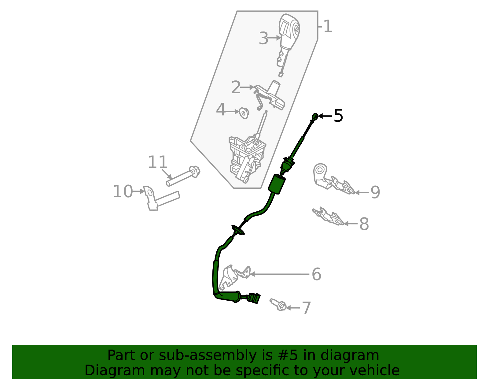 Genuine OEM Ford Part - Cable CK4Z-7E395-E | Genuine OEM Ford Parts ...