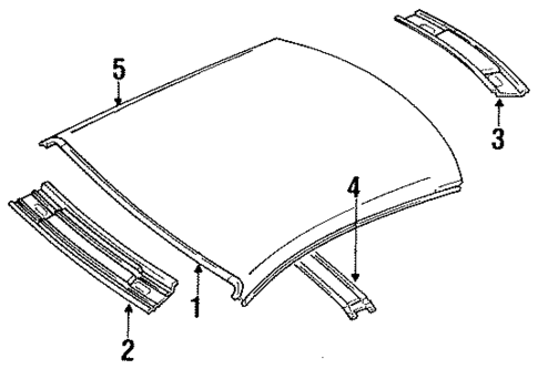 Exterior Trim - Roof for 1994 Chrysler Concorde #0