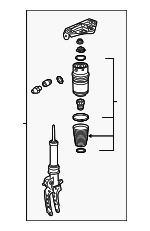 7L8616040H - : Shock Assembly for Audi: Q7 Image
