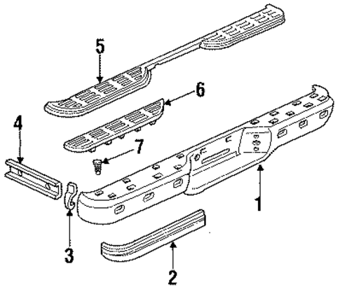 Bumper Assembly - Rear for 1991 GMC Syclone #0