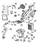 5019181AA - Air Conditioning &amp; Heater: A/c And Heater Upper Housing for Chrysler: Town &amp; Country | Dodge: Caravan, Grand Caravan Image