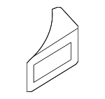 991551424001E0 - Body: Emergency Handle Cover for Porsche: 718 Boxster, 718 Cayman, 718 Spyder, 911, Boxster, Cayman Image