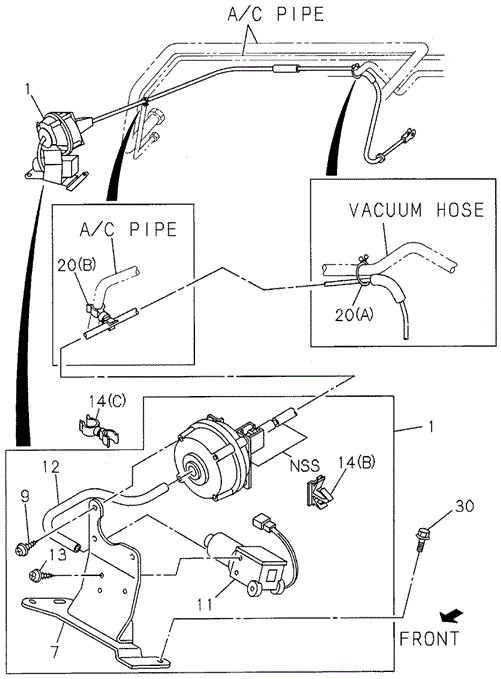 Auto Cruise Actuator (2) for 1997 Honda Passport #0