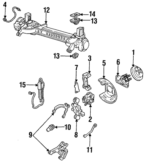 Rear Brakes for 1993 Cadillac Allante #0