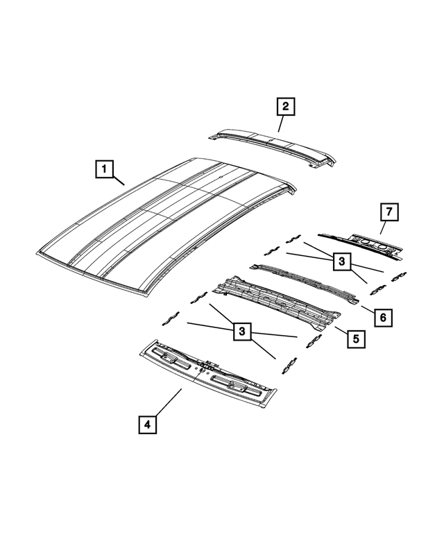 68391963AA - Body Sheet Metal Except Doors: Dash Crossmember for Mopar Image