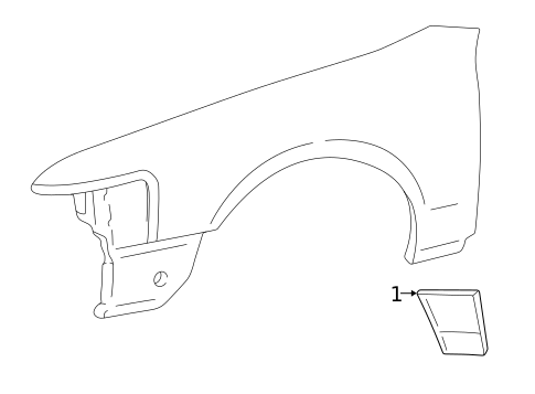 Exterior Trim - Fender for 2004 Lincoln Town Car #0