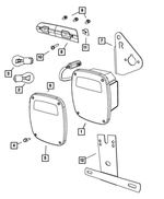 55055270 - Electrical: Tail Stop Turn Lamp, Right for Dodge: Ram 1500, Ram 2500, Ram 3500 | Ram: 1500, 2500, 3500 Image
