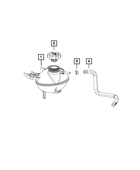 Engine Coolant Reservoir (Bottle) for 2017 Jeep Compass #2